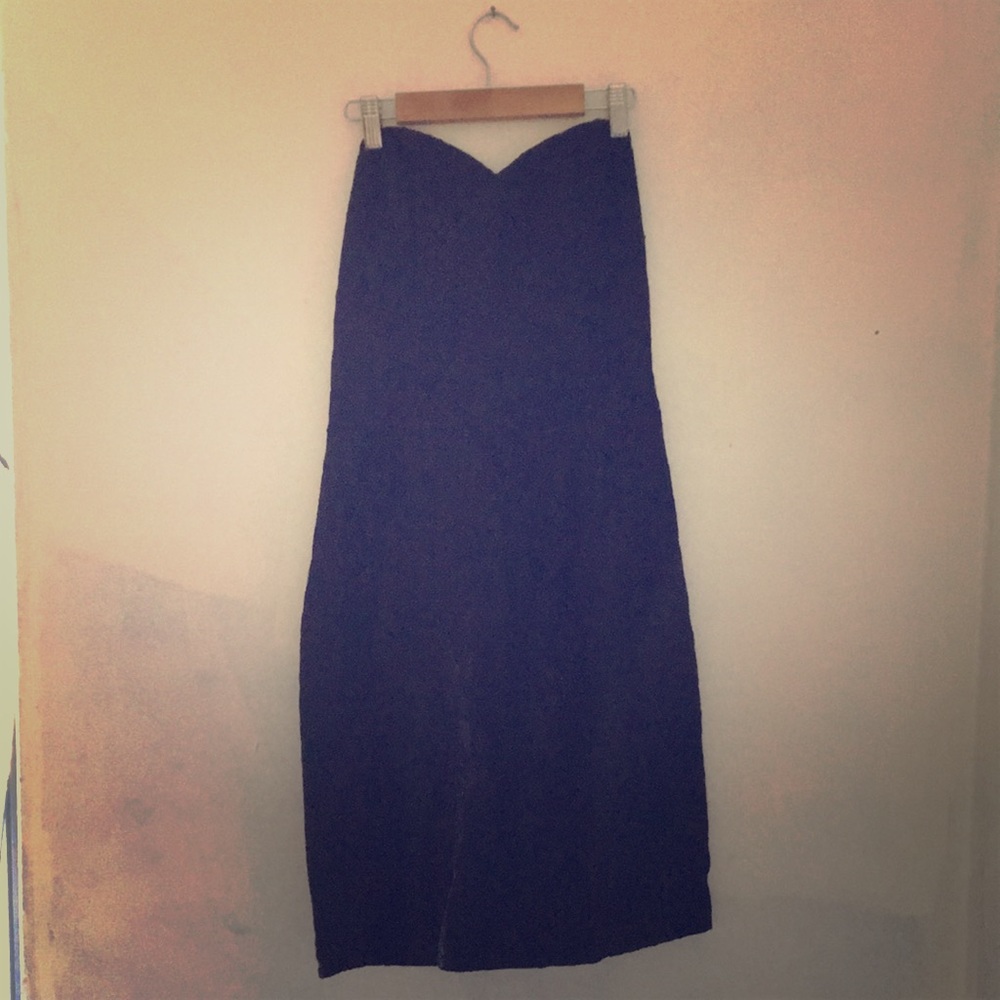 Black sweetheart vintage dress